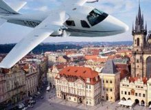 Vyhlídkový let nad historické centrum Prahy